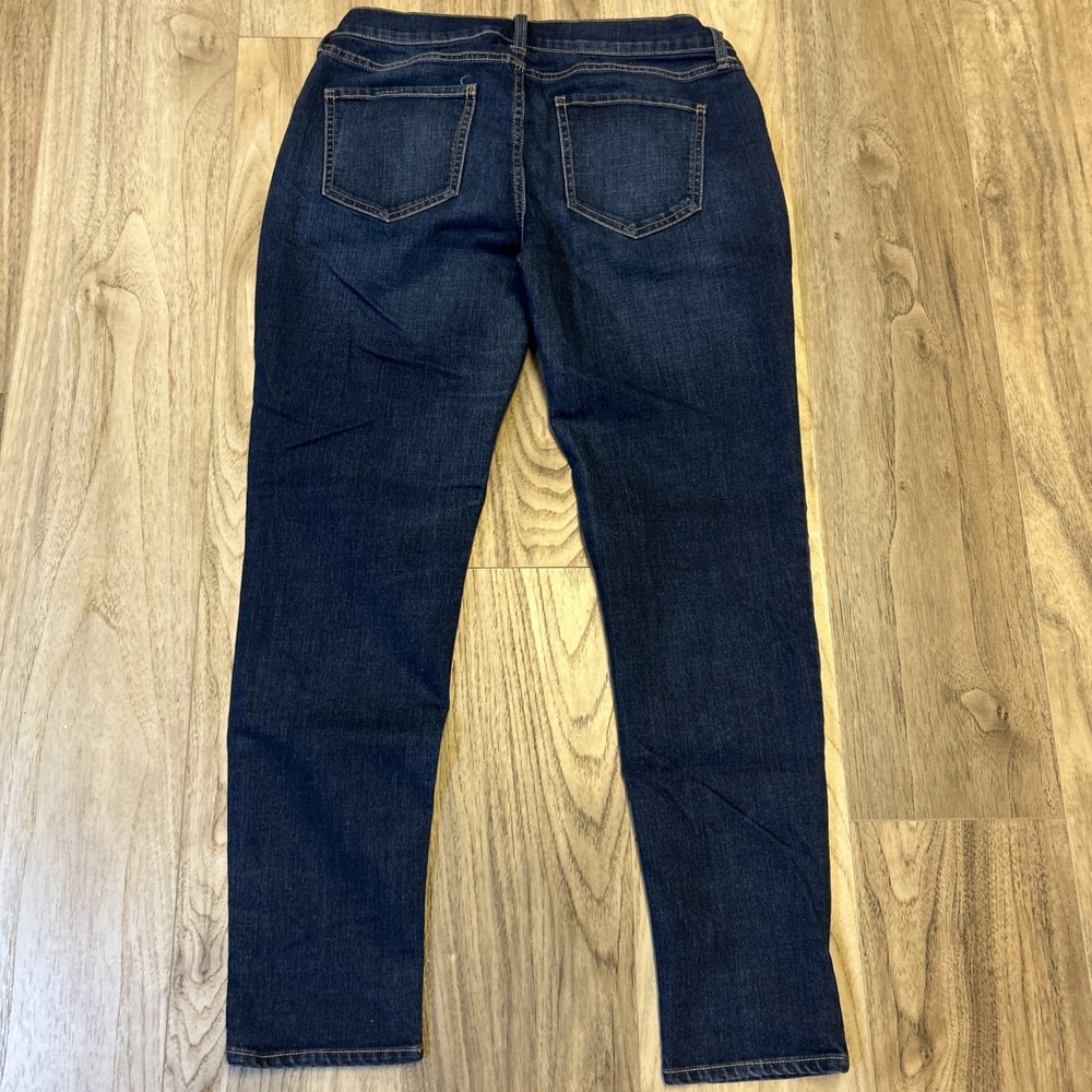 Old Navy Jeans Womens Sz 8Boyfriend Skinny Dark Wash Normcore Cute Trendy 32x28"